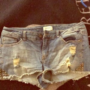 Forever 21 denim shorts